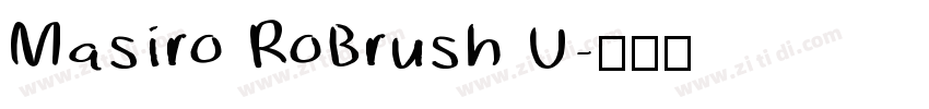 Masiro RoBrush U字体转换